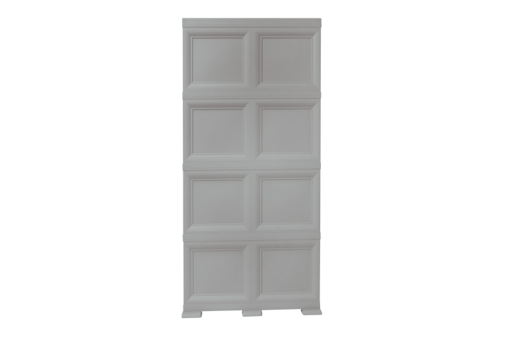 Mueble Organizador Elegance Rattan Da Vinci color Gris para Habitación.