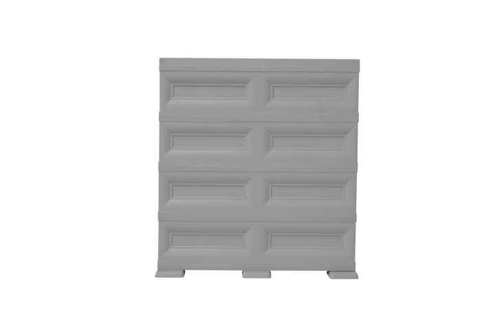 Mueble Organizador Elegance Dali color Gris para Habitación.