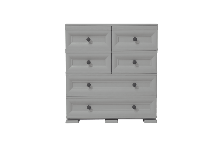 Mueble Organizador Elegance Dali color Gris para Habitación.