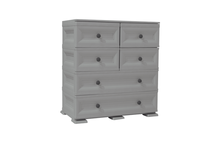 Mueble Organizador Elegance Dali color Gris para Habitación.