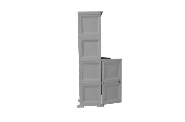 Mueble Organizador Elegance Liso Monet color Gris para Habitación.