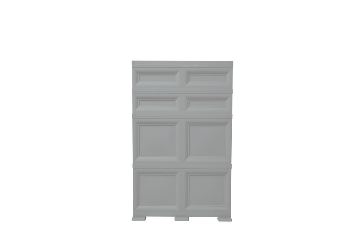 Mueble Organizador Elegance Picasso color Gris para Habitación.