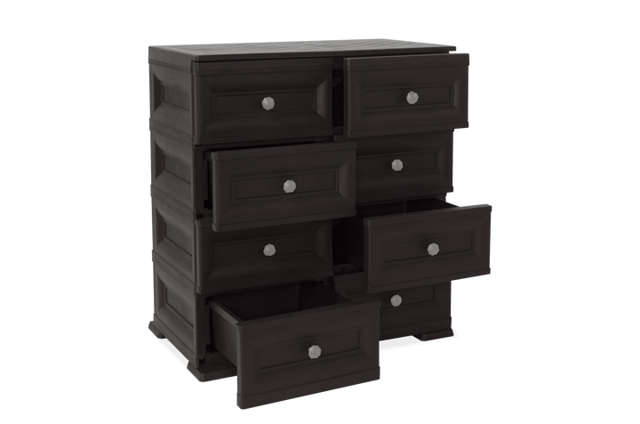 Mueble Organizador Elegance Van Gogh color Wengue para Habitación.