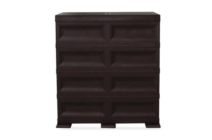 Mueble Organizador Elegance Van Gogh color Wengue para Habitación.