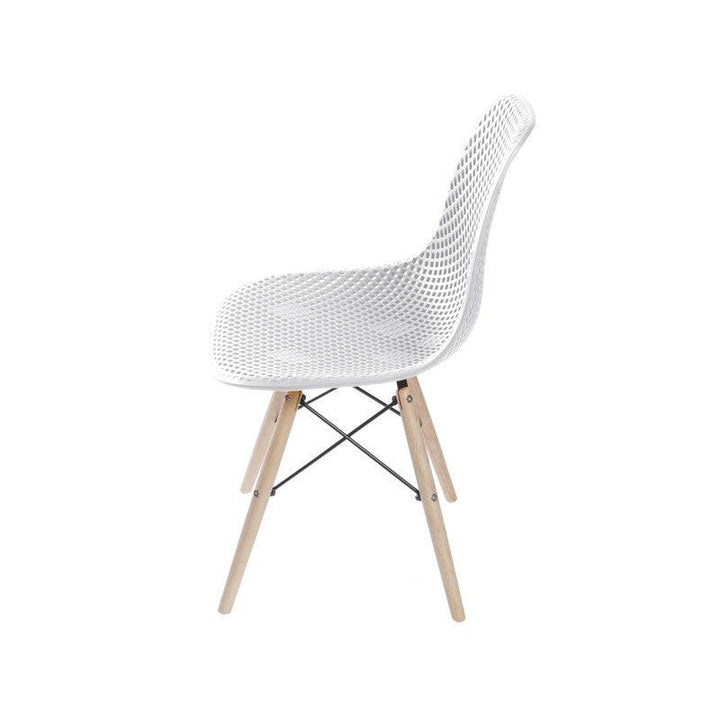 Kit por 4 Silla Air Eames Para Sala Comedor Restaurante - Blanca - VIRTUAL MUEBLES