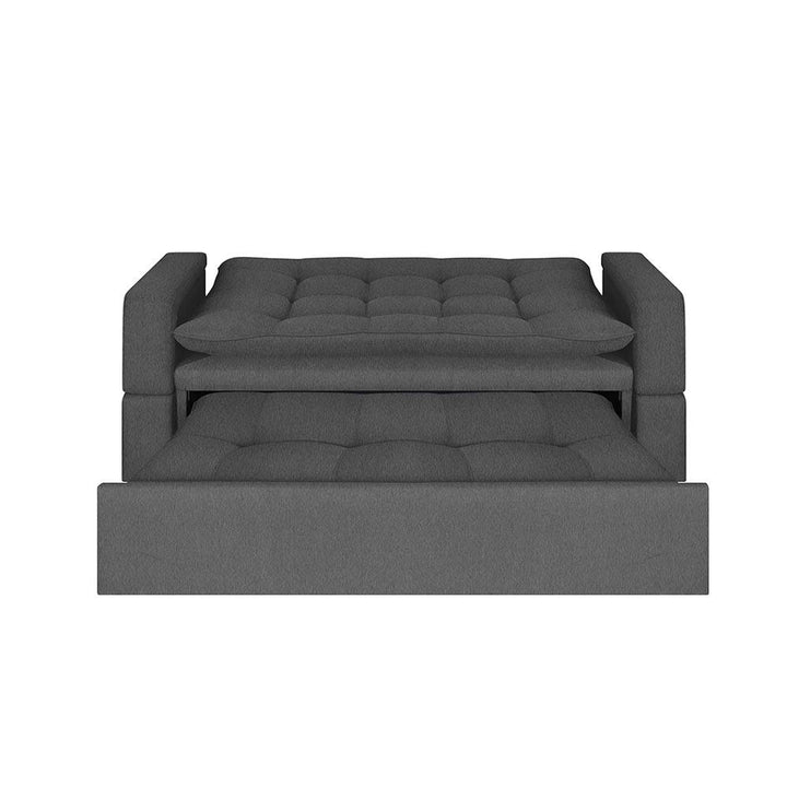 Sofa Cama Ethel Tela, Color Gris – EBANI