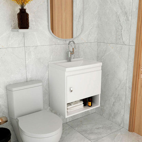 Mueble de baño con lavamanos linz blanco - VIRTUAL MUEBLES