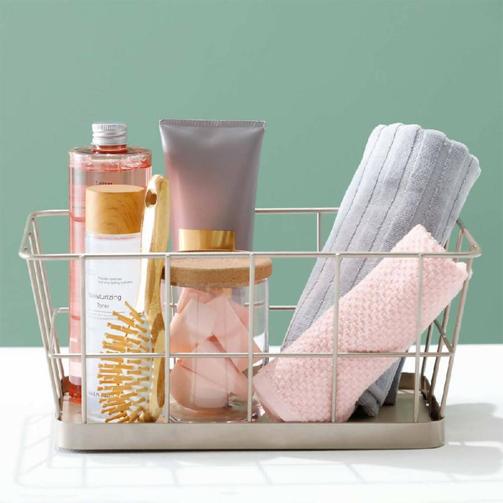 Canasta base de madera Champaña - VIRTUAL MUEBLES