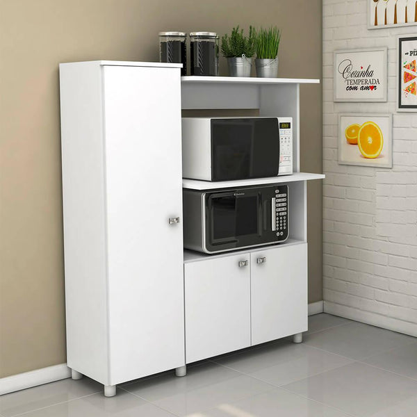 Mueble Auxiliar De Cocina Segovia Blanco - VIRTUAL MUEBLES