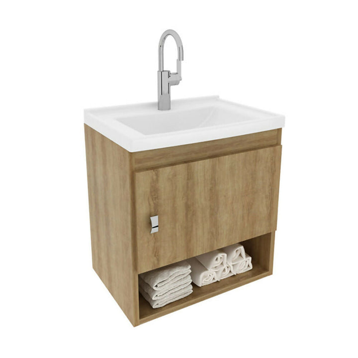 MUEBLE DE BAÑO CON LAVAMANOS LINZ ALMENDRA - 1