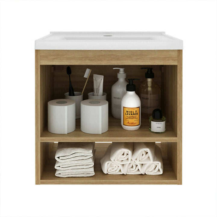 MUEBLE DE BAÑO CON LAVAMANOS LINZ ALMENDRABLANCO - 5