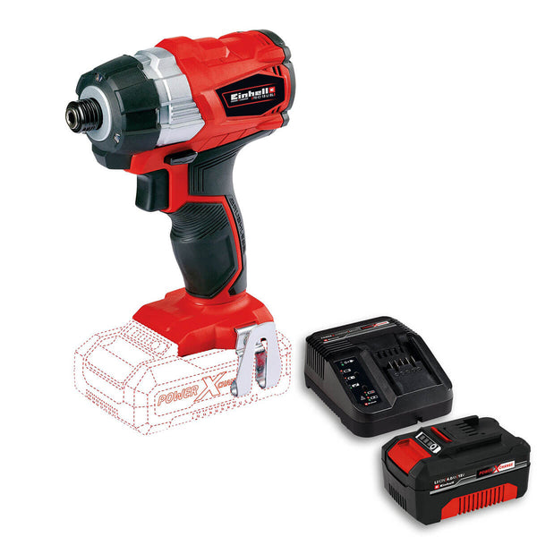 Atornillador Impacto 1/4" Inalámbrico Brushless 18 V 180 Nm Incluye 1 Batería 4.0 Ah Y Cargador