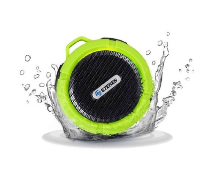 Parlante Speaker Bluetooth Para Baño Regadera Steren Boc864 Verde - VIRTUAL MUEBLES