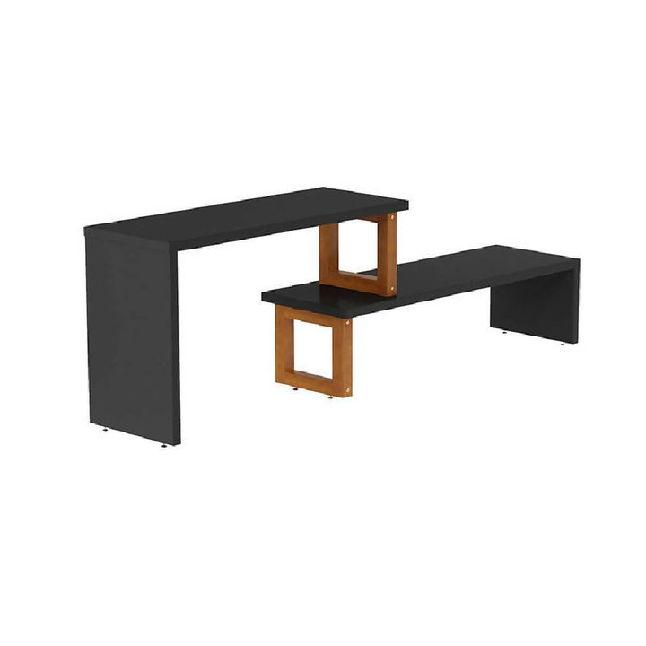 Mesa Auxiliar Glam Negro Almendra - VIRTUAL MUEBLES