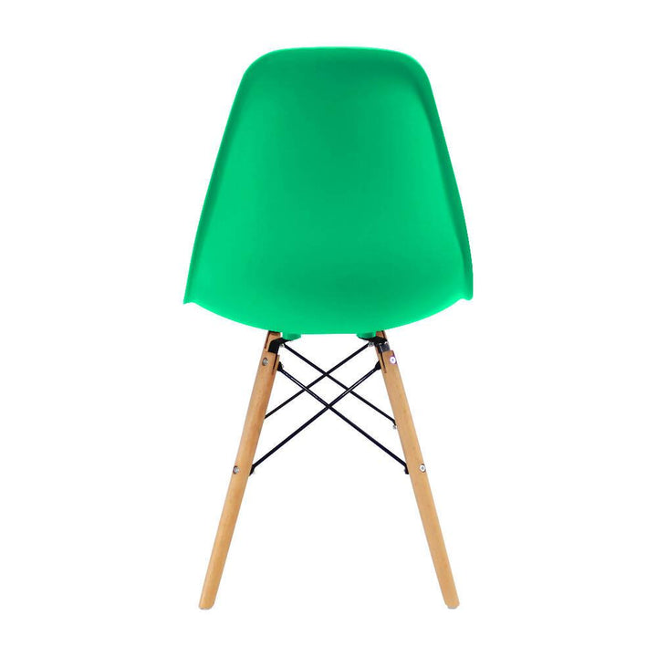 Kit por 2 sillas Eames Patas En Madera para comedor, sala, restaurante - Verde Menta - VIRTUAL MUEBLES