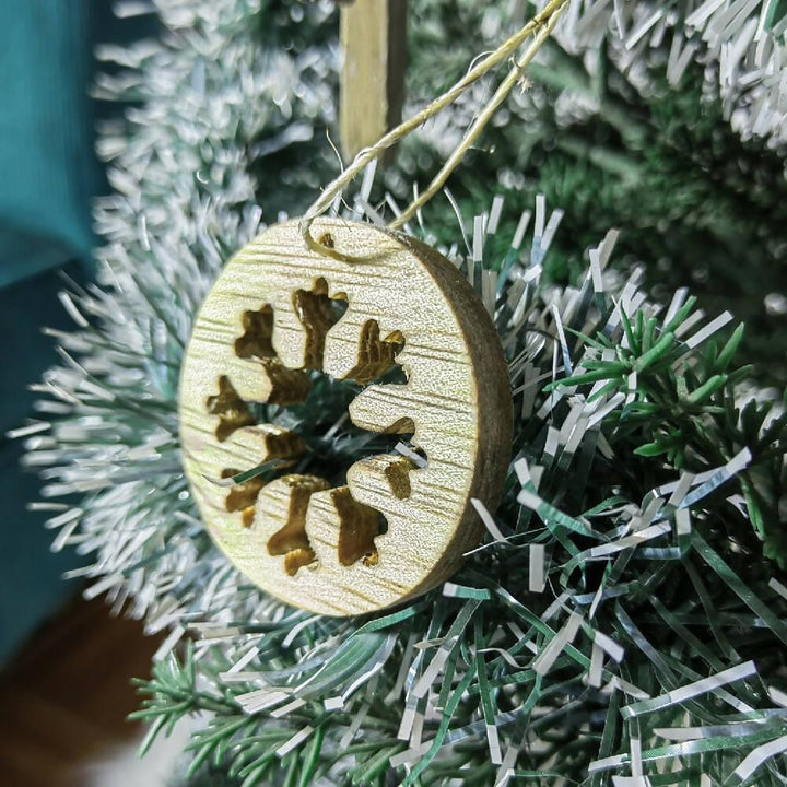 Adornos para Árbol Navidad Madera Vintage Kitx16 - VIRTUAL MUEBLES