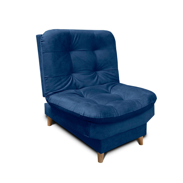 Silla Clic Clac Fendik tela azul - VIRTUAL MUEBLES