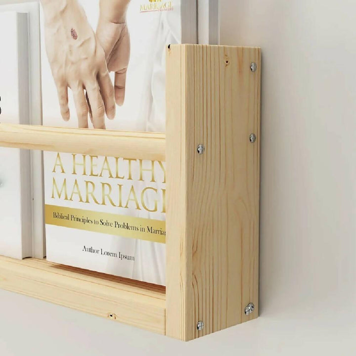 Set de 2 repisas librero en pino - VIRTUAL MUEBLES