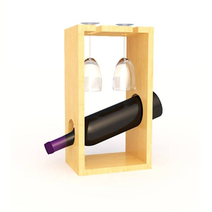 Vinera, Porta vino para 1 botella y copas - VIRTUAL MUEBLES