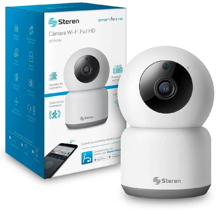 Cámara De Seguridad Wifi Hd Robotizada - Steren Cctv-218 - VIRTUAL MUEBLES