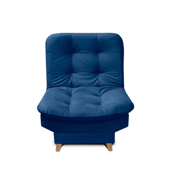 Silla Clic Clac Fendik tela azul - VIRTUAL MUEBLES