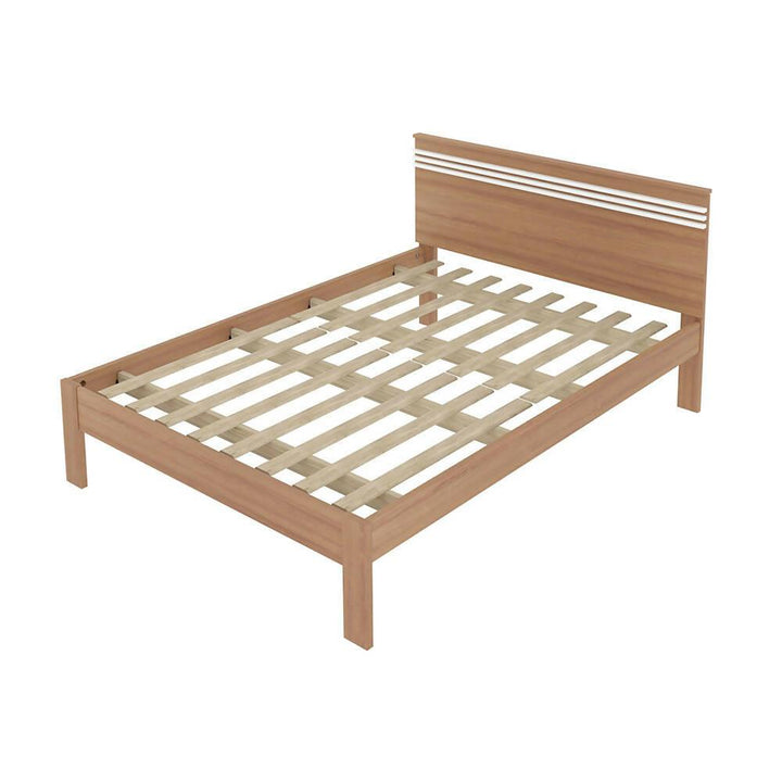 Cama doble Kaia Almendra/Blanco - VIRTUAL MUEBLES