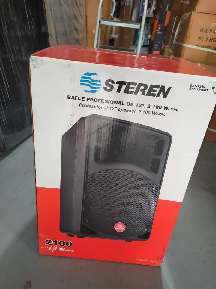 Bafle Profesional Bluetooth 12 2100 W | Steren Baf-1245bt - VIRTUAL MUEBLES