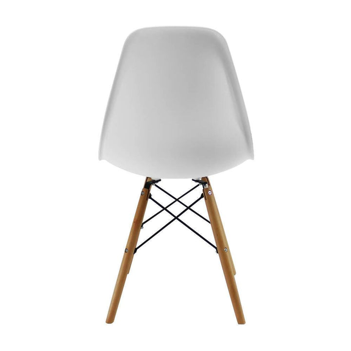 Silla Eames Patas En Madera para comerdor, sala, restaurante - Blanca - VIRTUAL MUEBLES