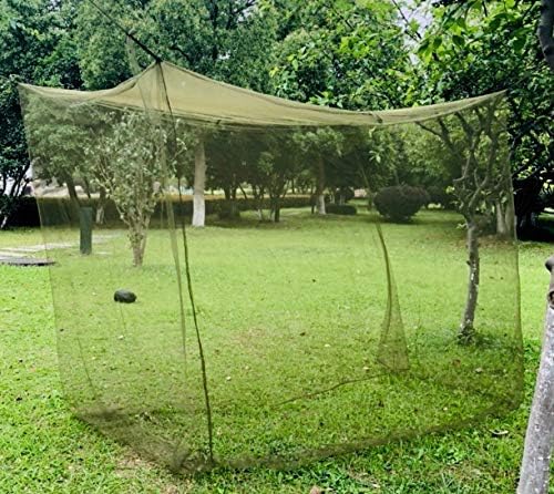 Mosquitera portátil militar verde táctico red para acampar para una cama doble