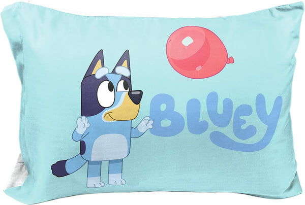 Bluey Bingo 1 funda de almohada reversible individual Ropa de cama súper suave